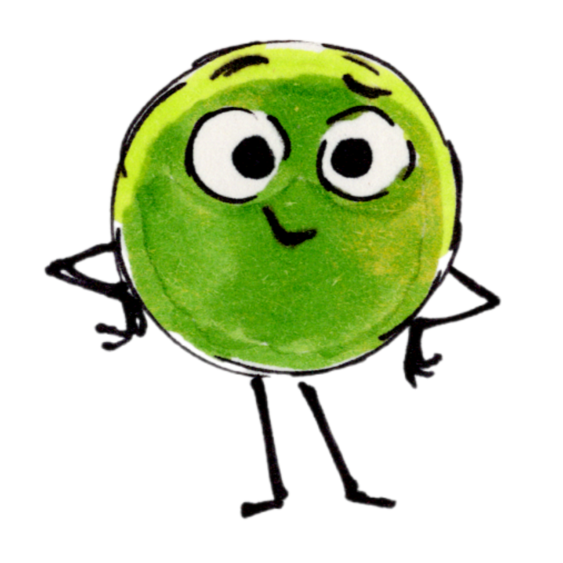 Happy Pea character